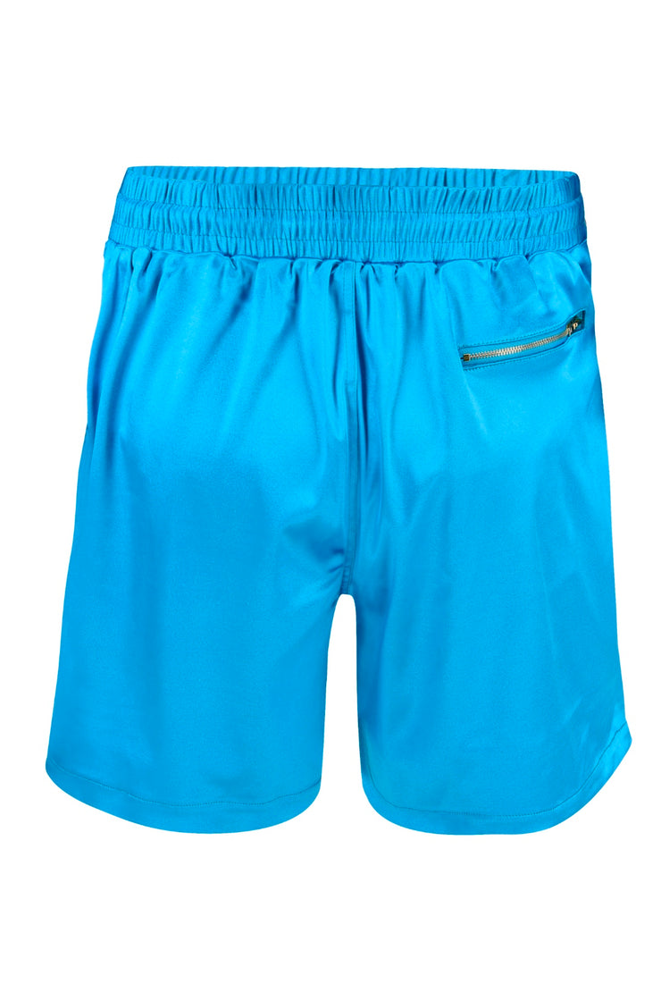 skyline by baumann designer shorts swiss brand fashion satin shorts teal